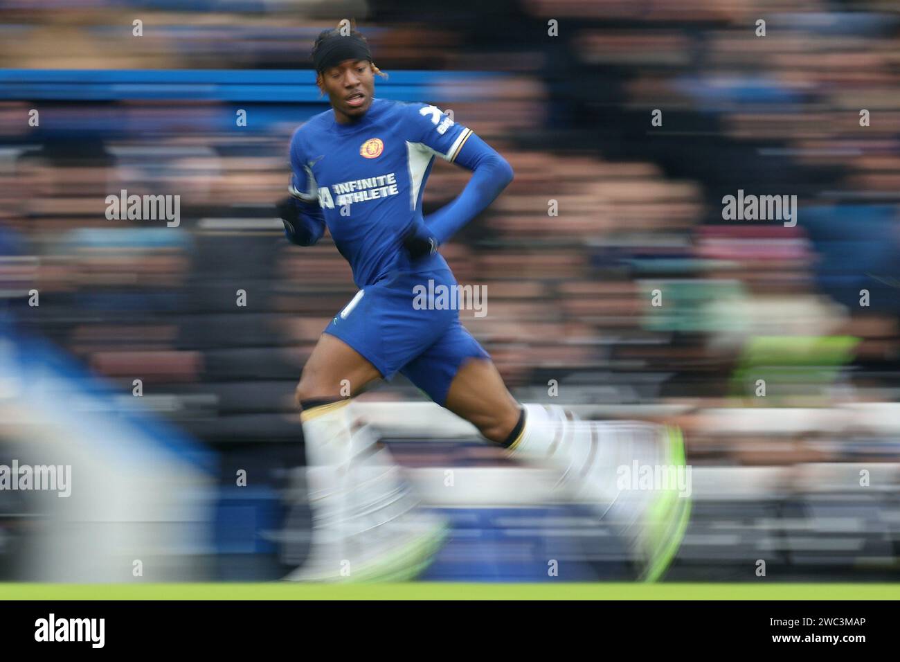Londres, Royaume-Uni. 13 janvier 2024. Noni Madueke de Chelsea lors du match de Premier League à Stamford Bridge, Londres. Le crédit photo devrait se lire : Paul Terry/Sportimage crédit : Sportimage Ltd/Alamy Live News Banque D'Images