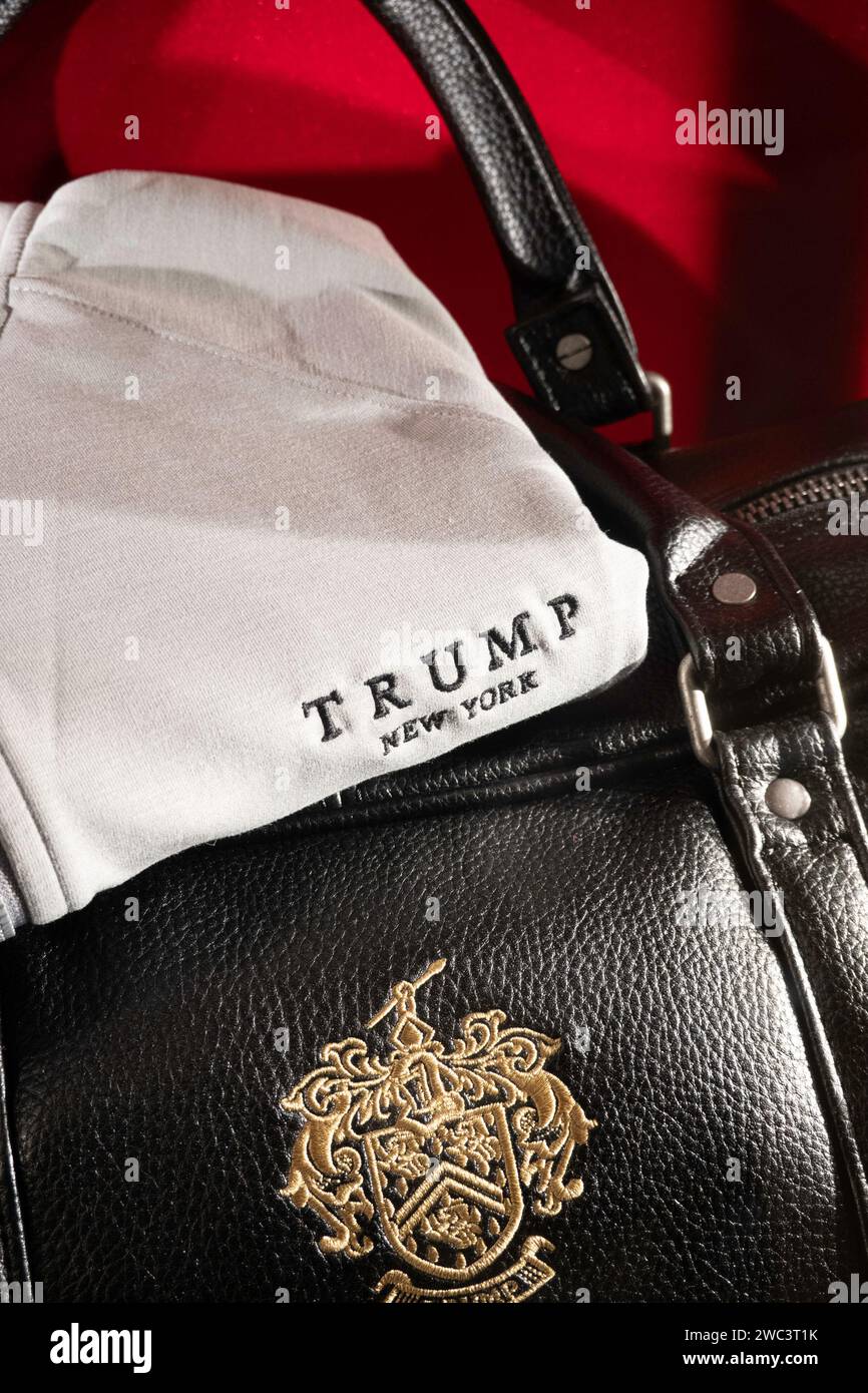 L'intérieur de la tour Trump comprend des restaurants et des boutiques, New York City, États-Unis, 2024 Banque D'Images