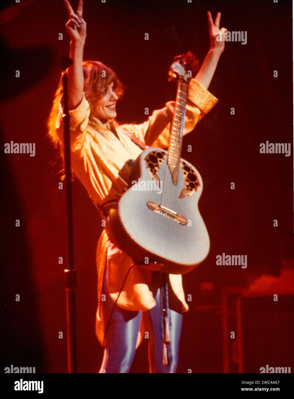 Nancy Wilson de coeur au Palladium, New York, NY, 21 octobre 1978. Banque D'Images