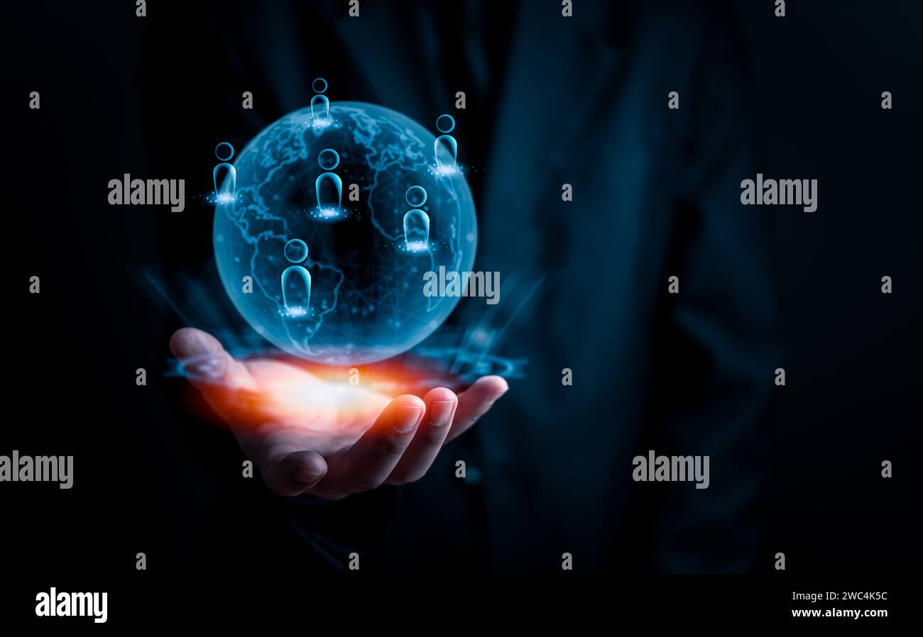 Gestion des ressources humaines les entreprises RH les technologies numériques et les talents recrutent des employés de formation Banque D'Images