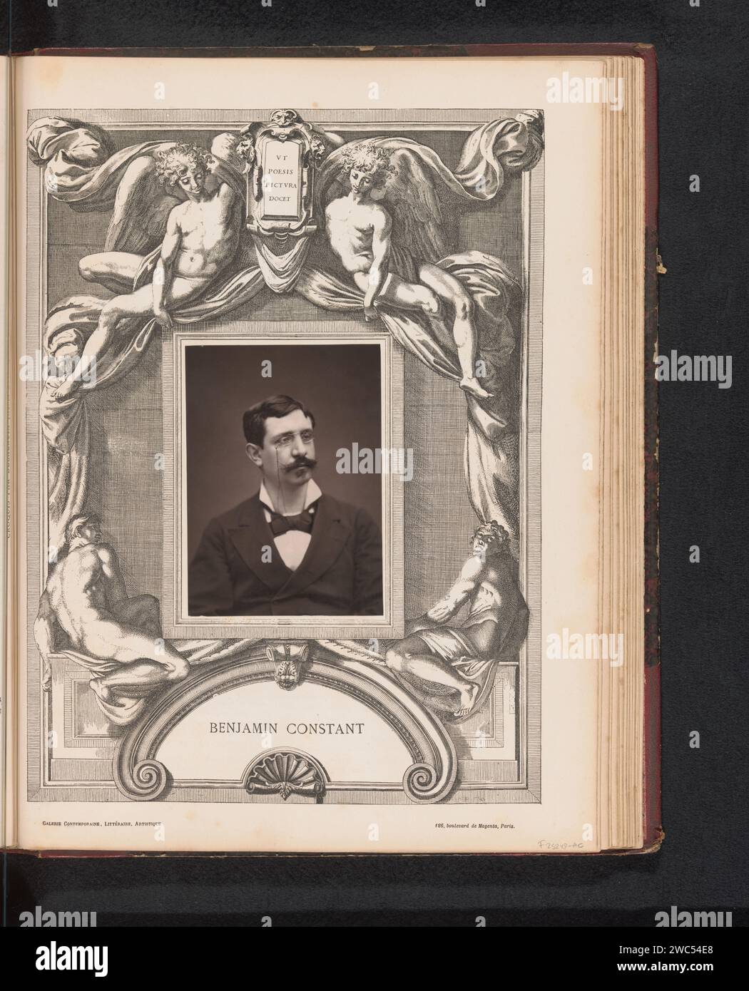Portret van Jean-Joseph Benjamin-constant, anonyme, Goupil & Cie. (Possiblement), c. 1872 - dans ou avant 1877 papier photomécanique personnes historiques. homme adulte Banque D'Images