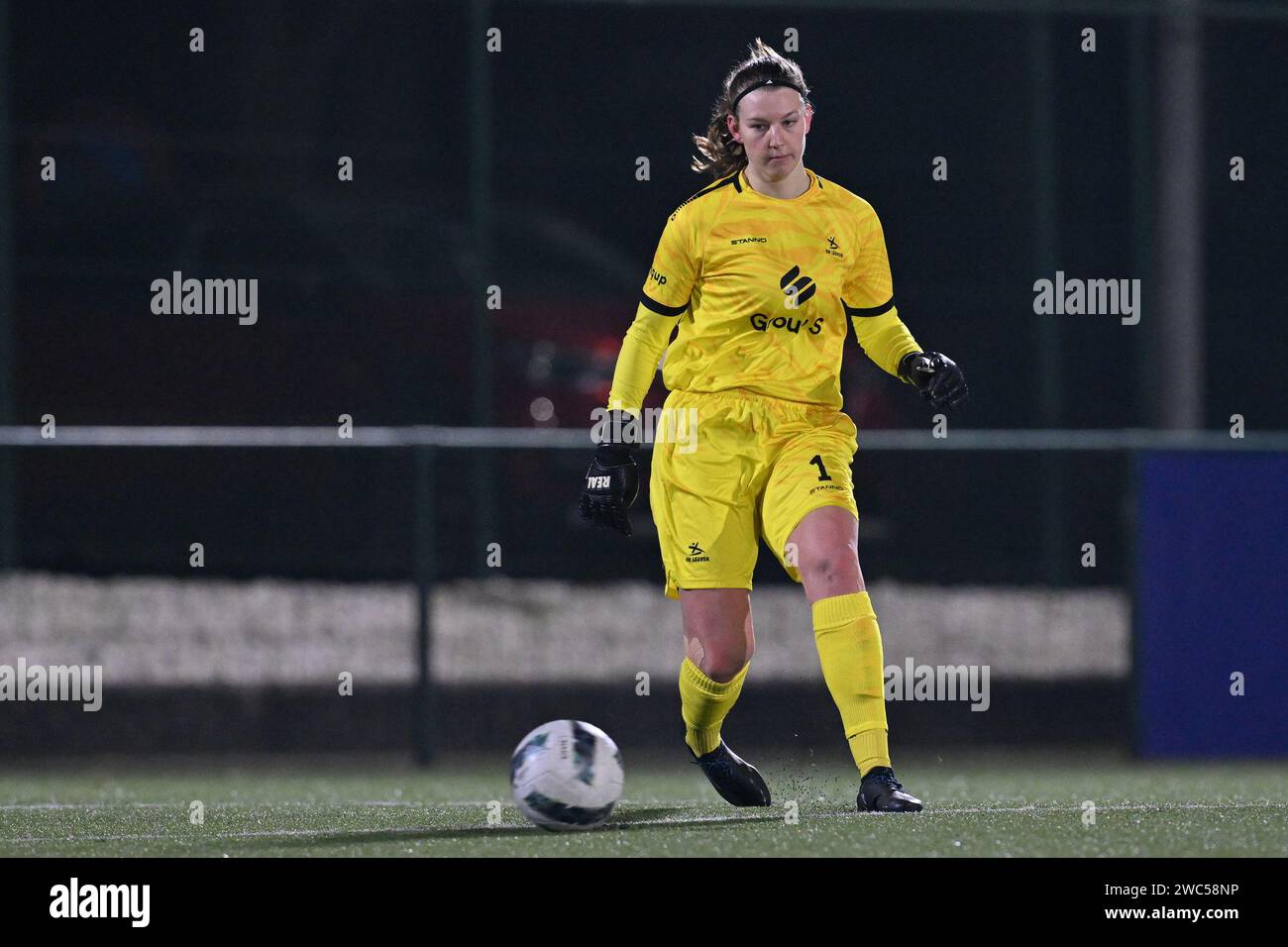 Oud Heverlee, Belgique. 13 janvier 2024. La gardienne Faye Lammertijn