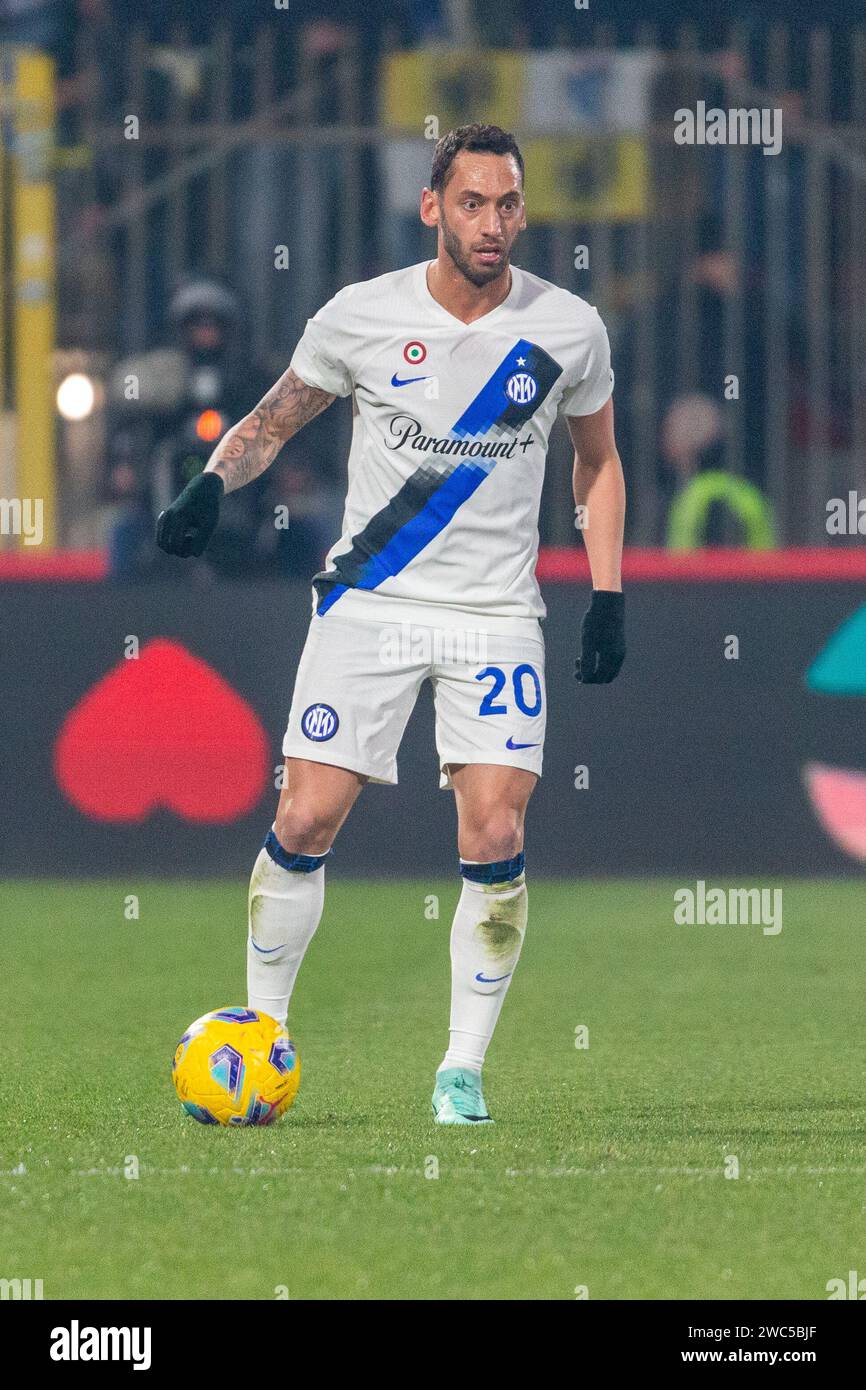 Monza, Italie - janvier 13 2024 - AC Monza vs FC Internazionale serie A - hakan calhanoglu fc internazionale crédit : Kines Milano/Alamy Live News Banque D'Images