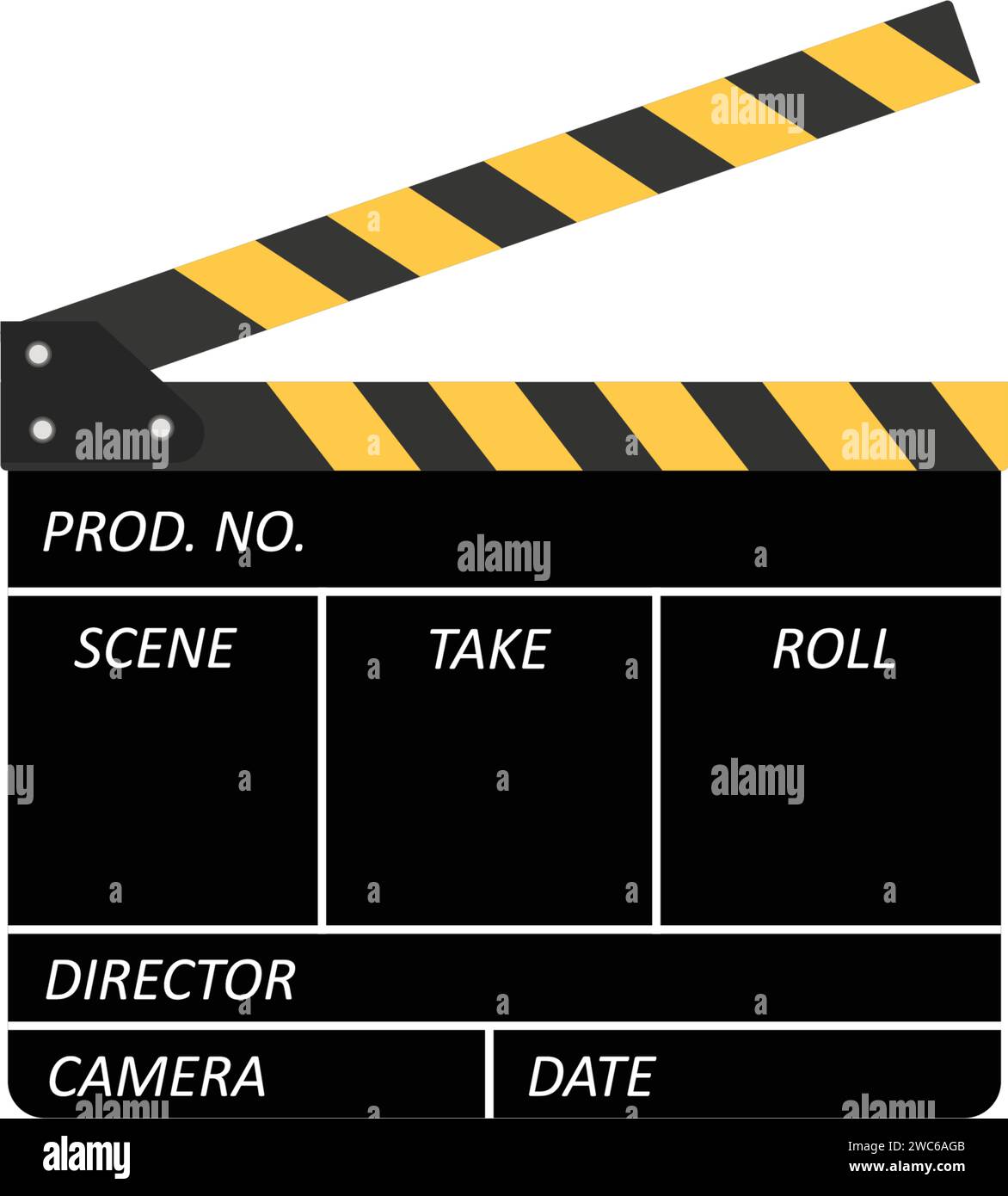 Clapperboard de film Illustration de Vecteur