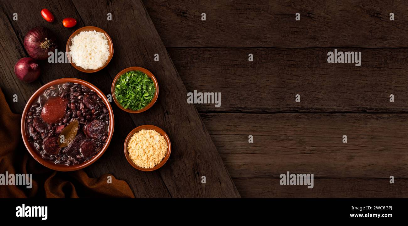 Feijoada, une cuisine typiquement brésilienne. Banque D'Images