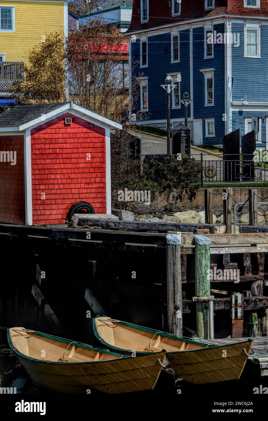 Lunenburg, Nouvelle-Écosse, Canada, ville portuaire Banque D'Images