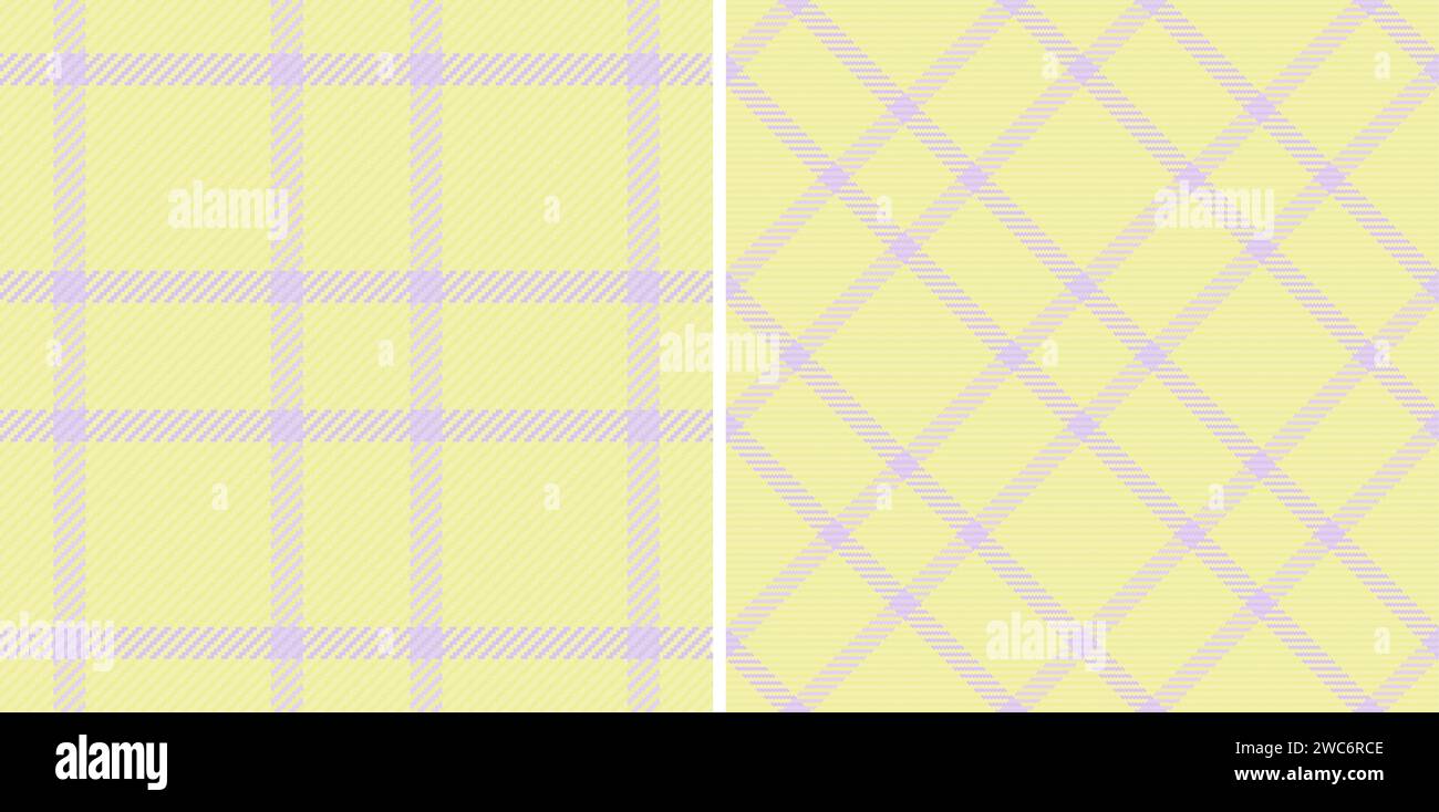 Texture sans couture à carreaux de fond textile à carreaux avec un motif de tissu vecteur tartan défini dans des couleurs pastel. Illustration de Vecteur