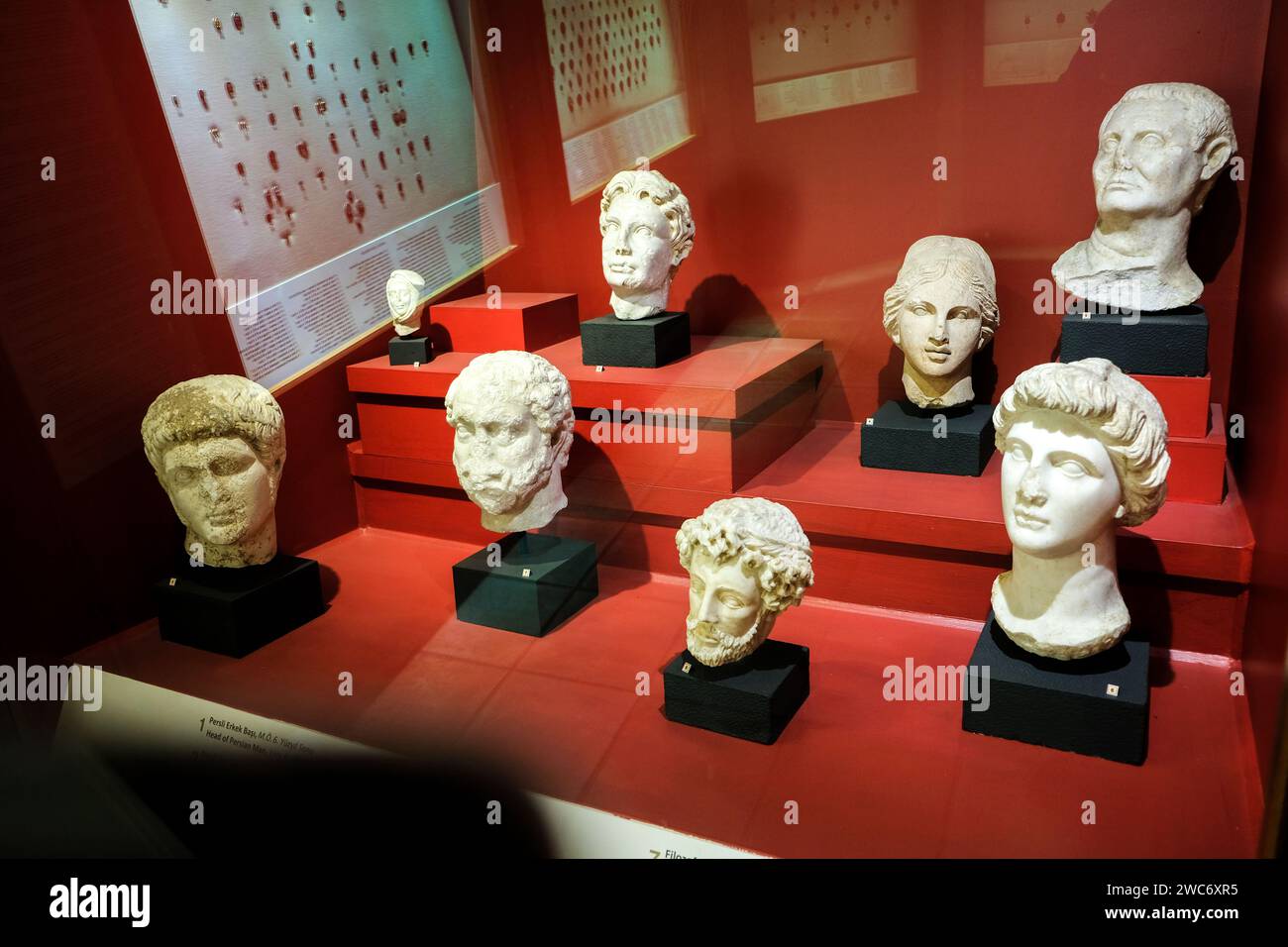 De nombreux objets historiques importants sont exposés au Musée des civilisations anatoliennes à Ankara./turquie. Banque D'Images