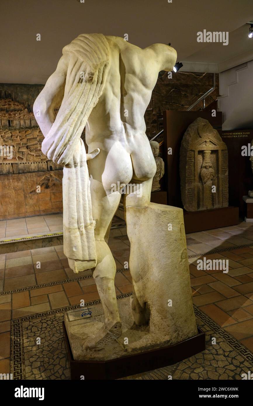 De nombreux objets historiques importants sont exposés au Musée des civilisations anatoliennes à Ankara./turquie. Banque D'Images