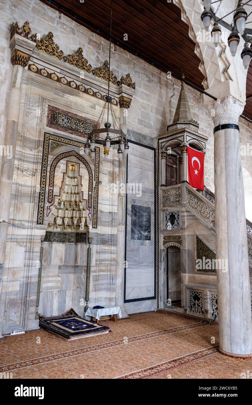 L'histoire de la Grande Mosquée (tr. Ulu Cami) est une illustration parfaite de l'histoire turbulente de la ville, où de nombreuses cultures et religions i Banque D'Images