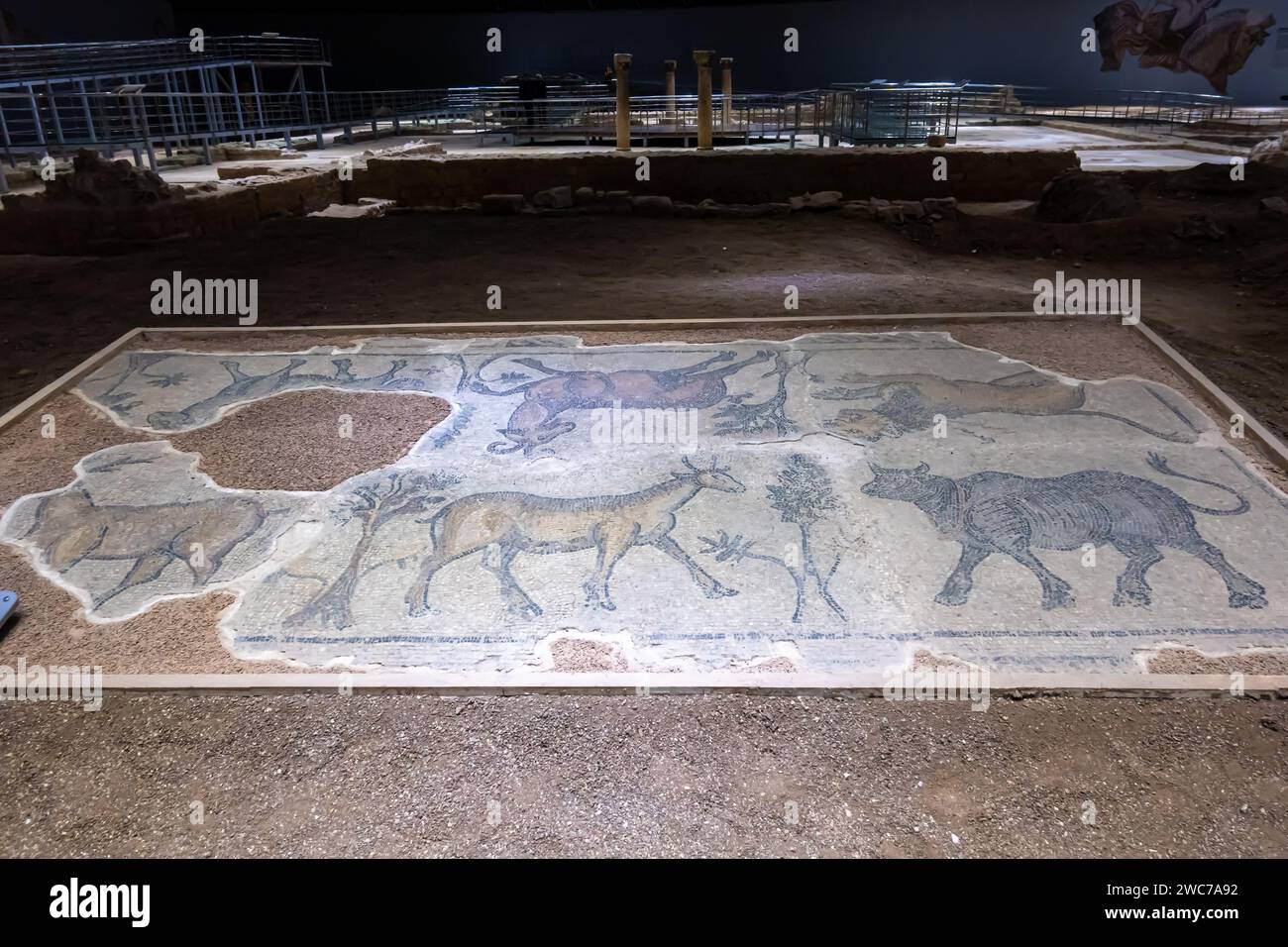 Mosaïque de porte Harran, 5-6 siècle A.D. Sanliurfa Banque D'Images