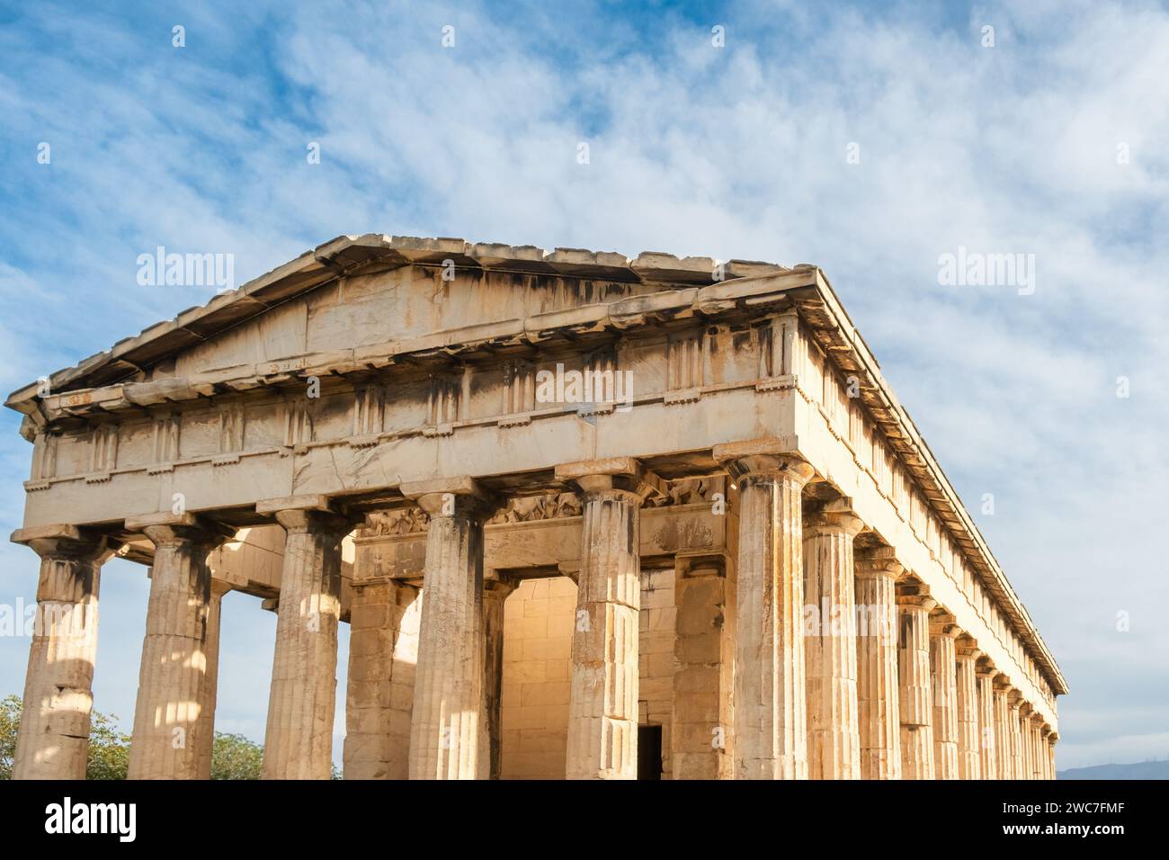 Temple d'Héphaïstos dans l'Agora antique, Athènes, Grèce. Architecture grecque antique. Destination de voyage populaire Banque D'Images