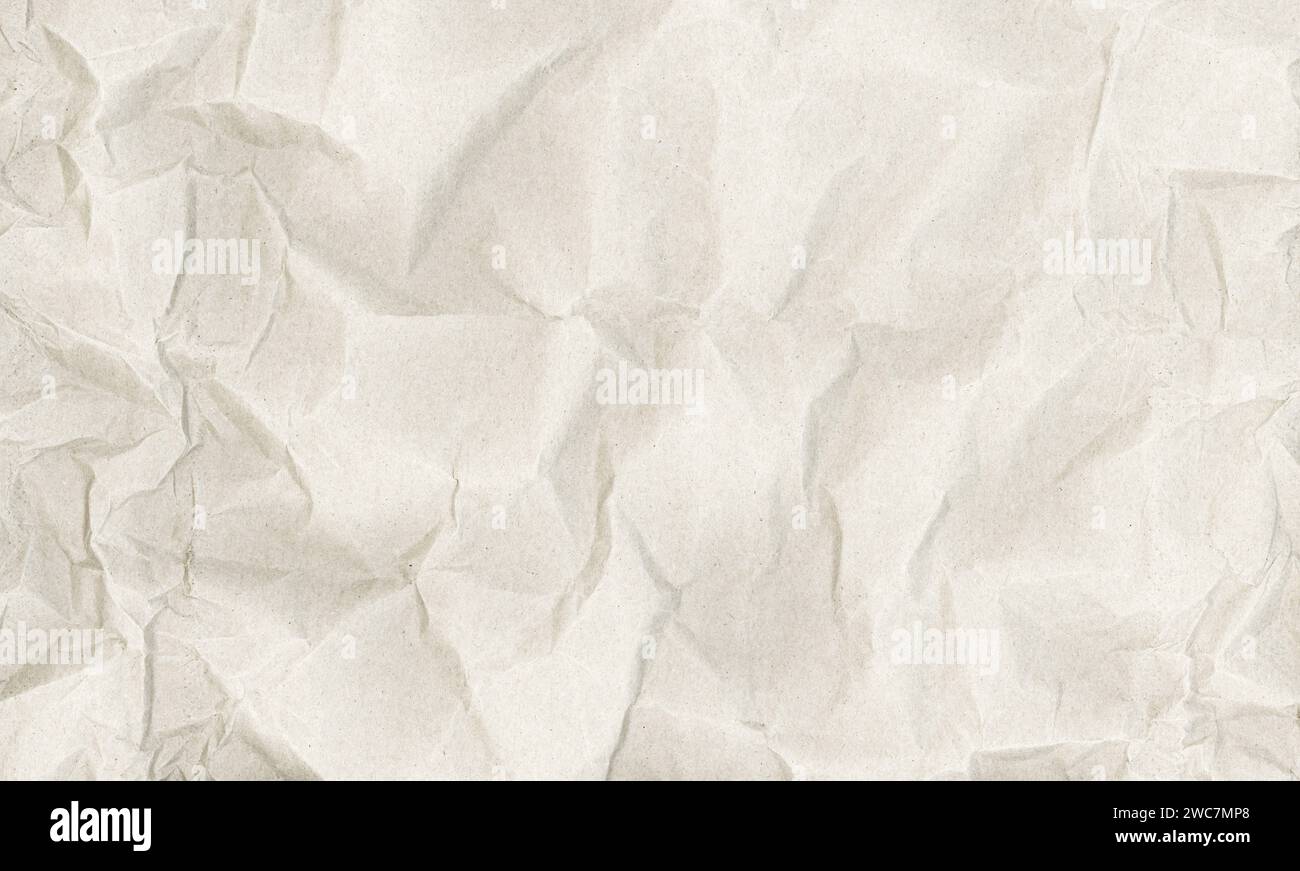 Fond de texture de livre blanc. Fond de forme abstraite de papier blanc froissé. Banque D'Images
