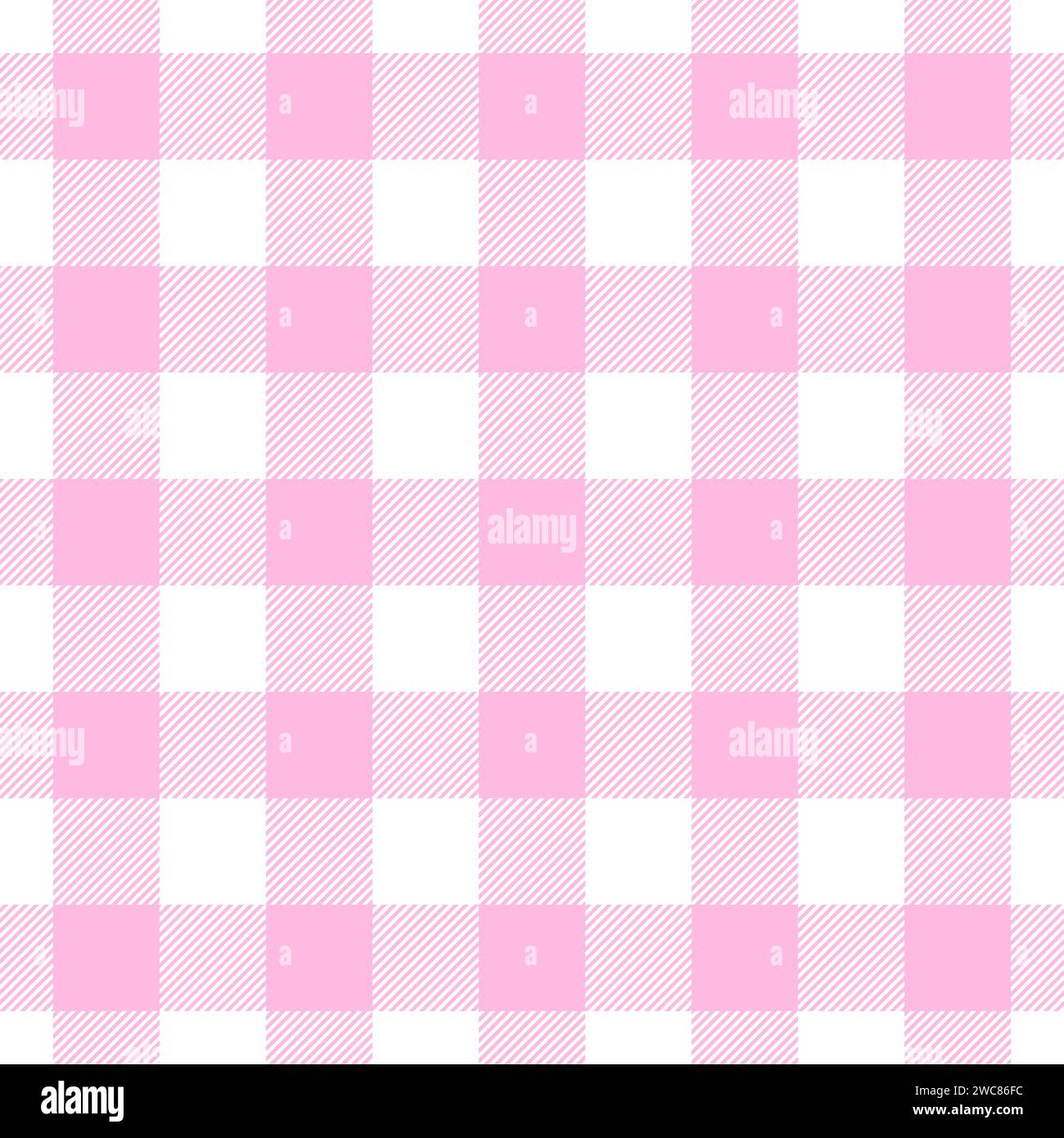 Vérifiez le motif sans couture. Rose vérifie l'arrière-plan. Pattern géométrique Vichy répété. Style de nappe pour la conception d'imprimés. Texture répétitive à carreaux Illustration de Vecteur