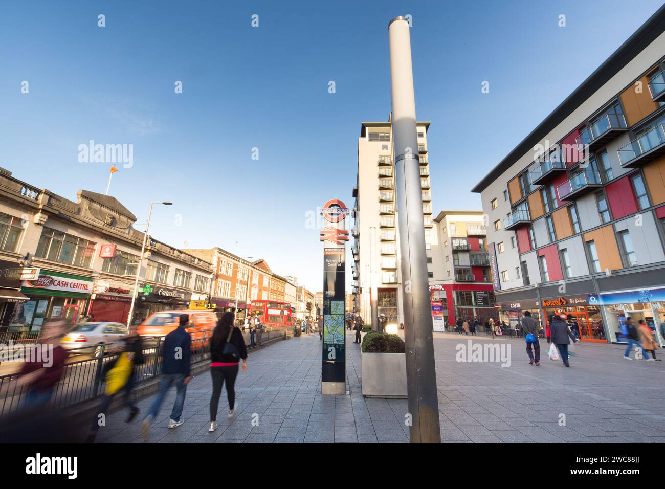 Wembley Central Une destination dynamique du nord-ouest de Londres Banque D'Images