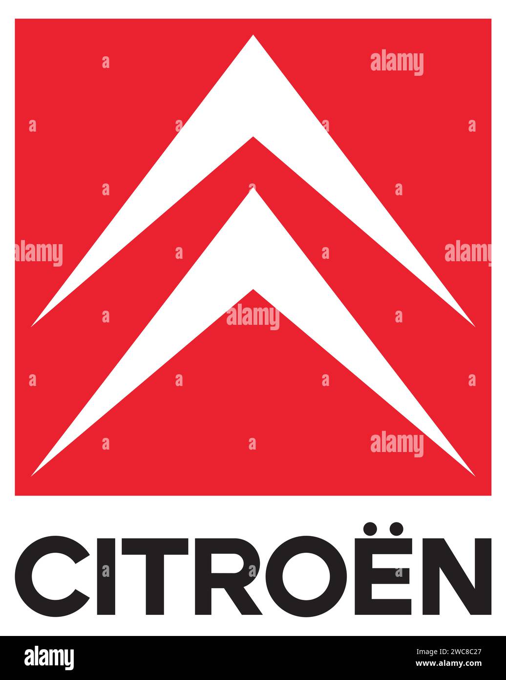 Illustration vectorielle de logo de voiture Citroen Illustration de Vecteur