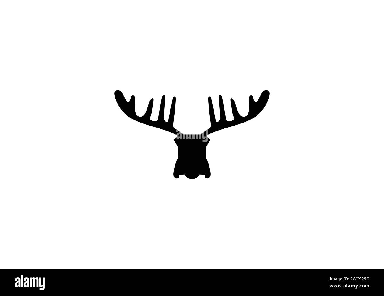 Cervalces latifrons large fronted Moose minimaliste style icône design Illustration de Vecteur Cervalces latifrons large fronted Moose minimaliste style icône design Illustration de Vecteur