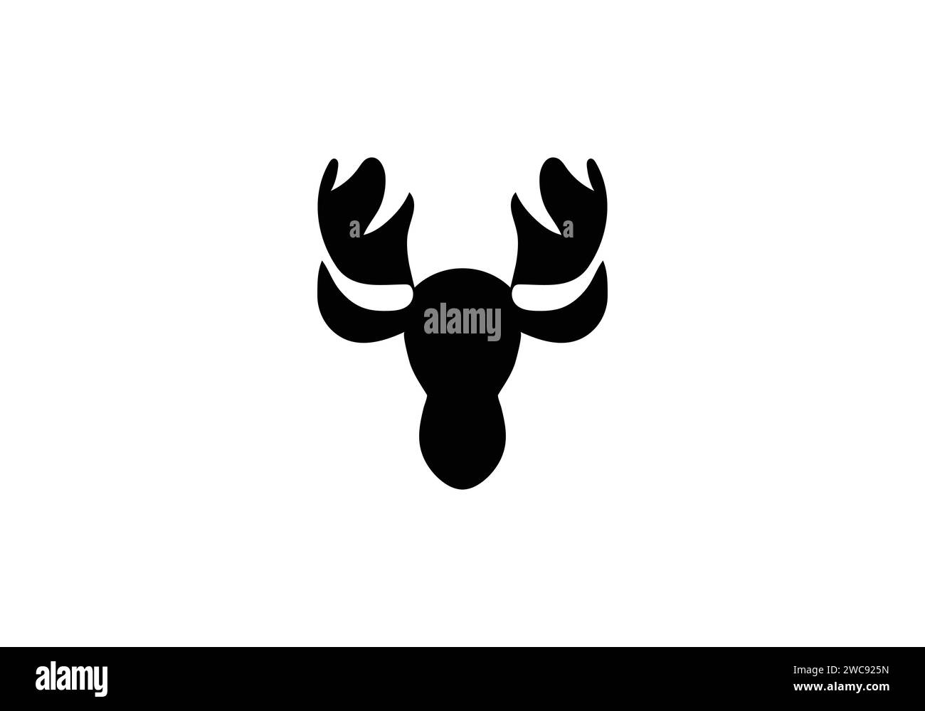 Cervalces latifrons large fronted Moose minimaliste style icône design Illustration de Vecteur Cervalces latifrons large fronted Moose minimaliste style icône design Illustration de Vecteur