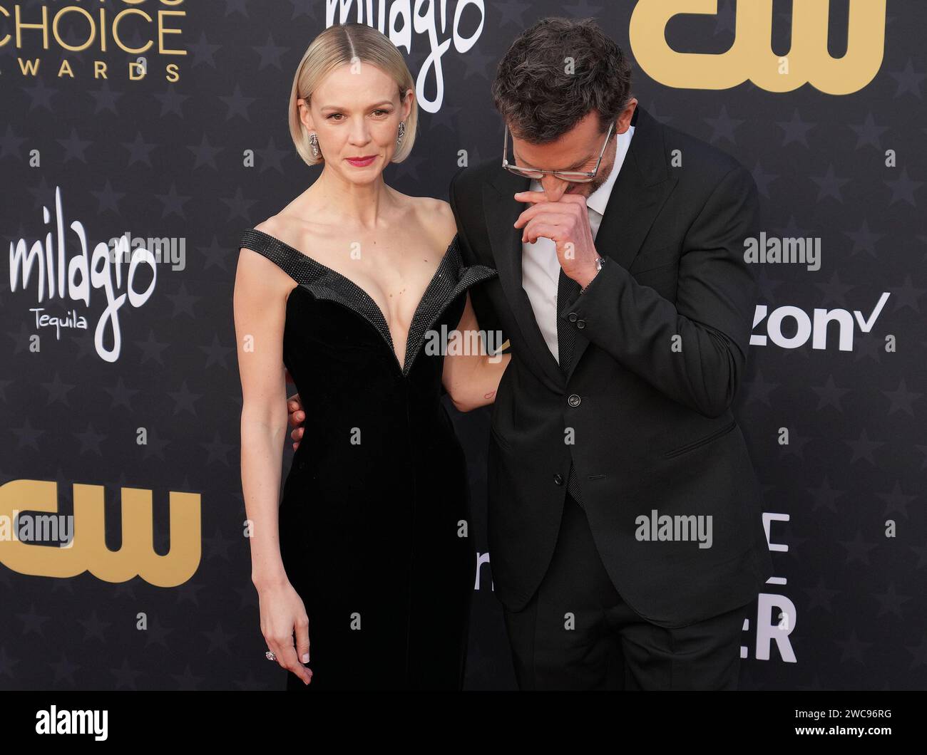 Los Angeles, États-Unis. 06 décembre 2022. (G-D) Carey Mulligan et Bradley Cooper lors de la 29e cérémonie annuelle des Critics Choice Awards tenue au Barker Hangar à Santa Monica, CA le dimanche 14 janvier 2024. (Photo de Sthanlee B. Mirador/Sipa USA) crédit : SIPA USA/Alamy Live News Banque D'Images