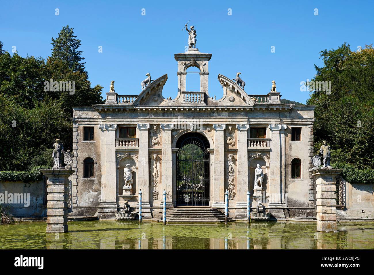 Valsanzibio (PD), il portale di Diana, ingresso alla Villa Barbarigo Pizzoni Ardemani Banque D'Images