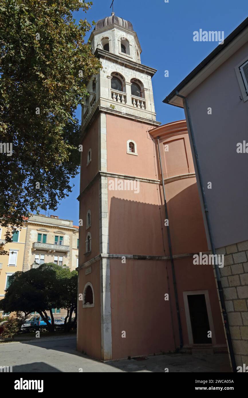 Clocher de l'église de notre-Dame de la Santé, Zadar, Croatie Banque D'Images