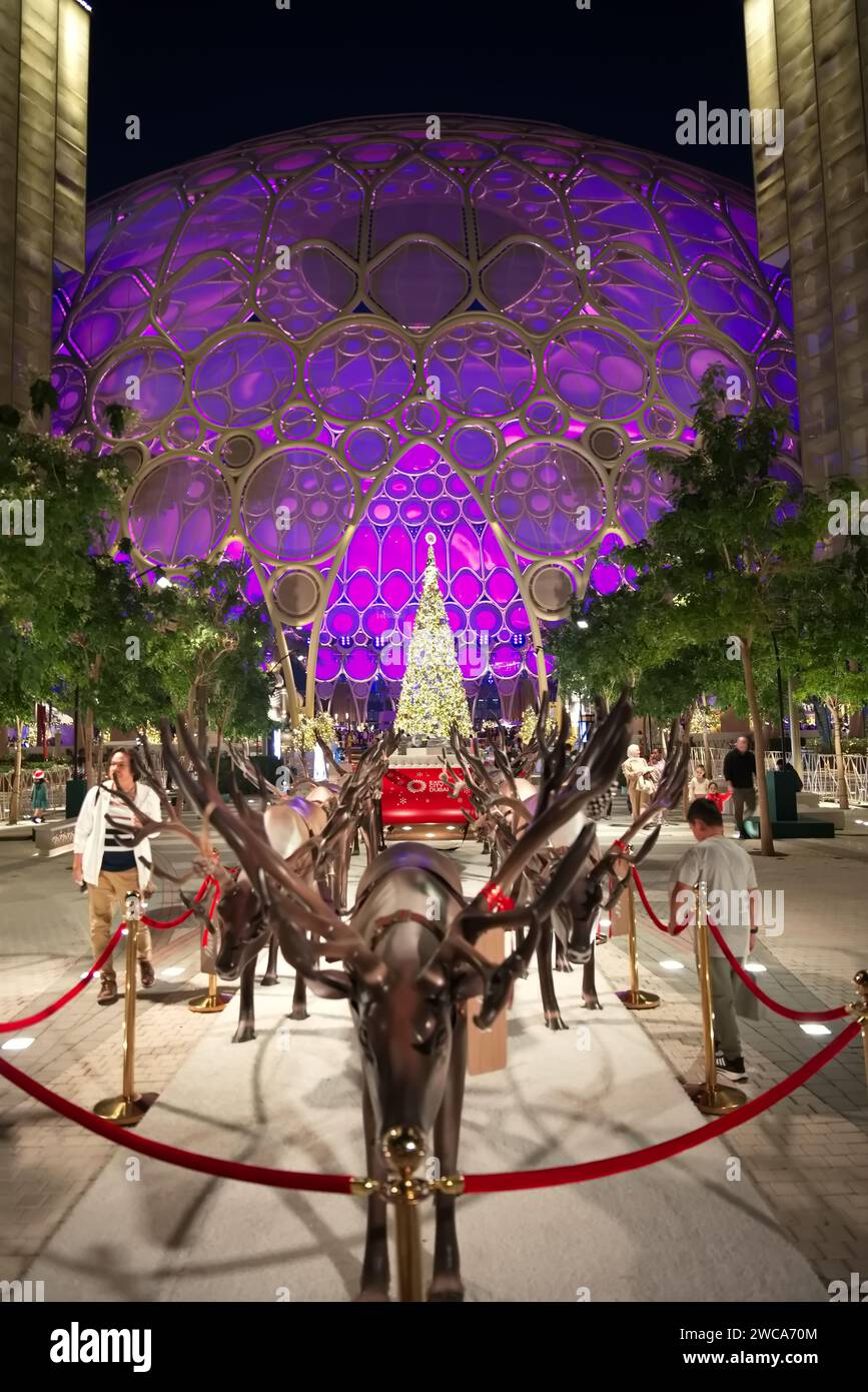 City Expo, Dubaï, Émirats arabes Unis, 05 janvier 2024, Winter City dans Al Wasl Dome. Banque D'Images