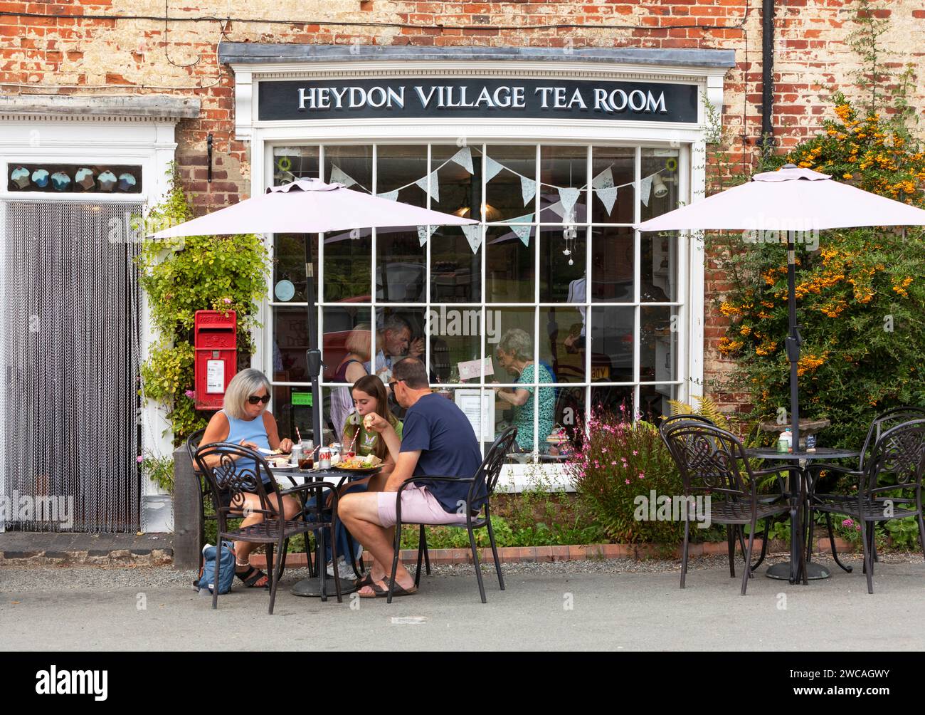 Salon de thé Heydon Village, Heydon Village, Norfolk, Royaume-Uni, Europe Banque D'Images