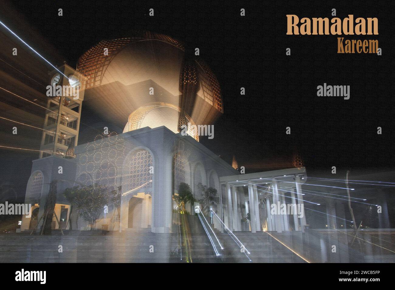 Un fond islamique d'une mosquée pour Ramadan Kareem événement Banque D'Images