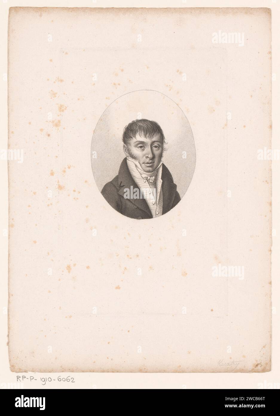 Portret van Auguste Hilarion, Graaf Van Kératry, Ambroise Tardieu, 1820 - 1821 tirage Paris gravure sur papier personnages historiques. politicien, p. ex. chef de parti Banque D'Images
