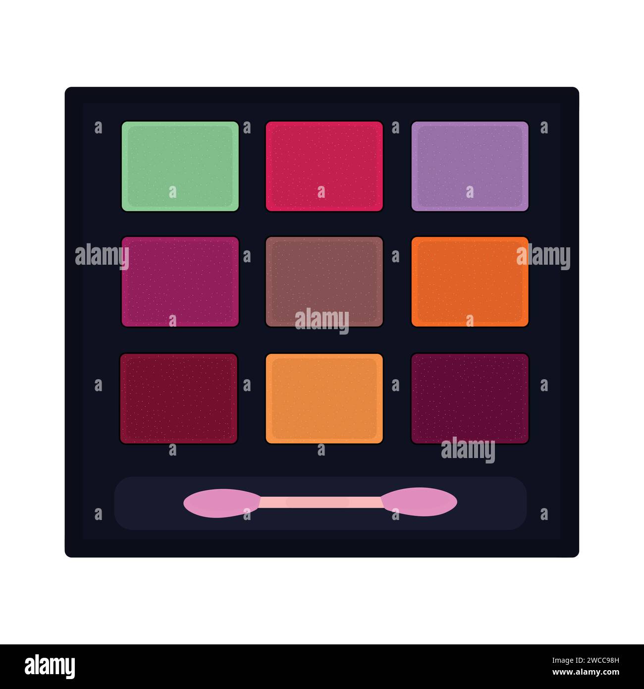 Shimmer Eyeshadow Palette Illustration vectorielle Illustration de Vecteur