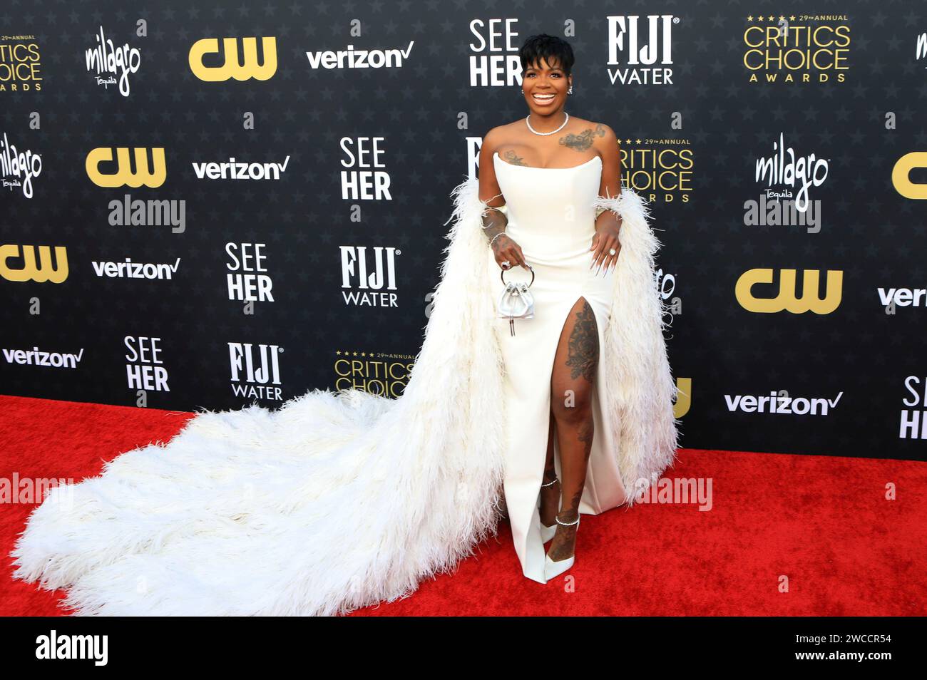 Fantasia Barrino BEI der Verleihung der 29. Critics Choice Awards im Barker Hangar. Santa Monica, 14.01.2024 Banque D'Images