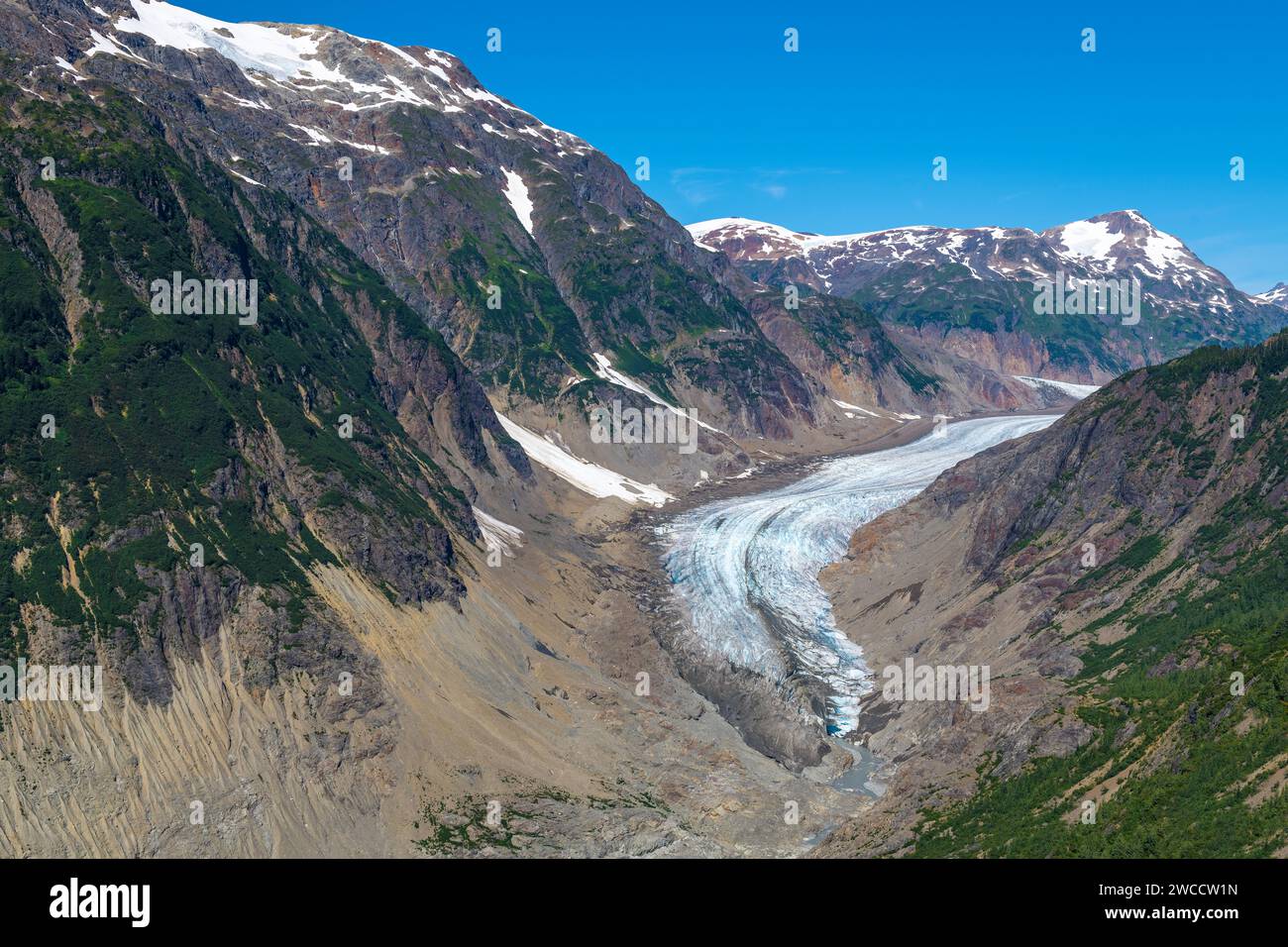 Langue glacier à saumon en Colombie-Britannique près de Stewart, Canada. Banque D'Images