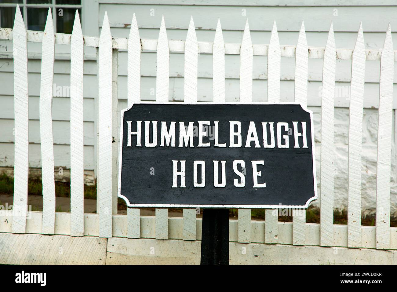 Hummelbaugh House Sign, Gettysburg National Military Park, Pennsylvanie Banque D'Images