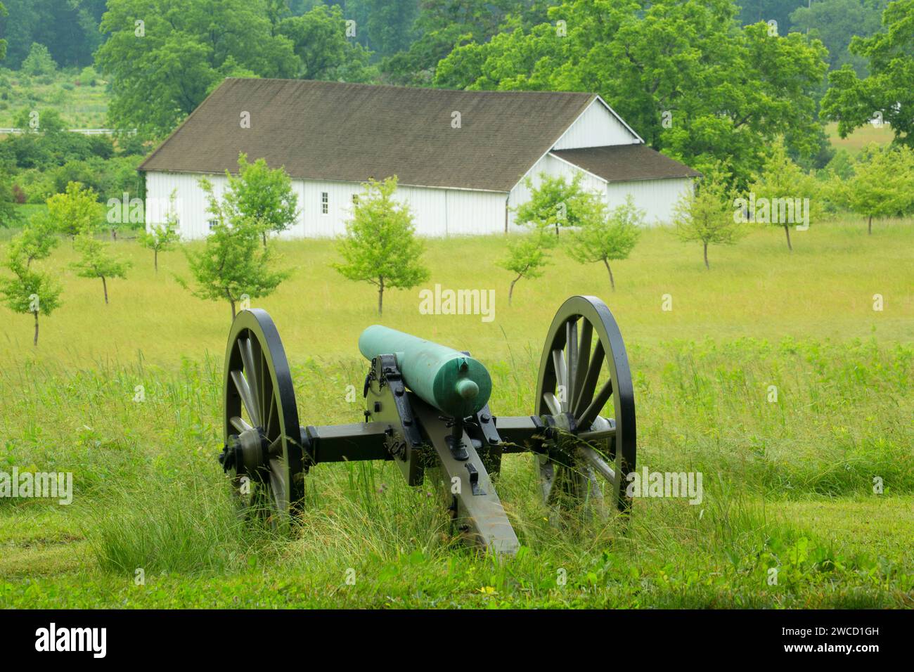 Cannon, Gettysburg National Military Park, New York Banque D'Images