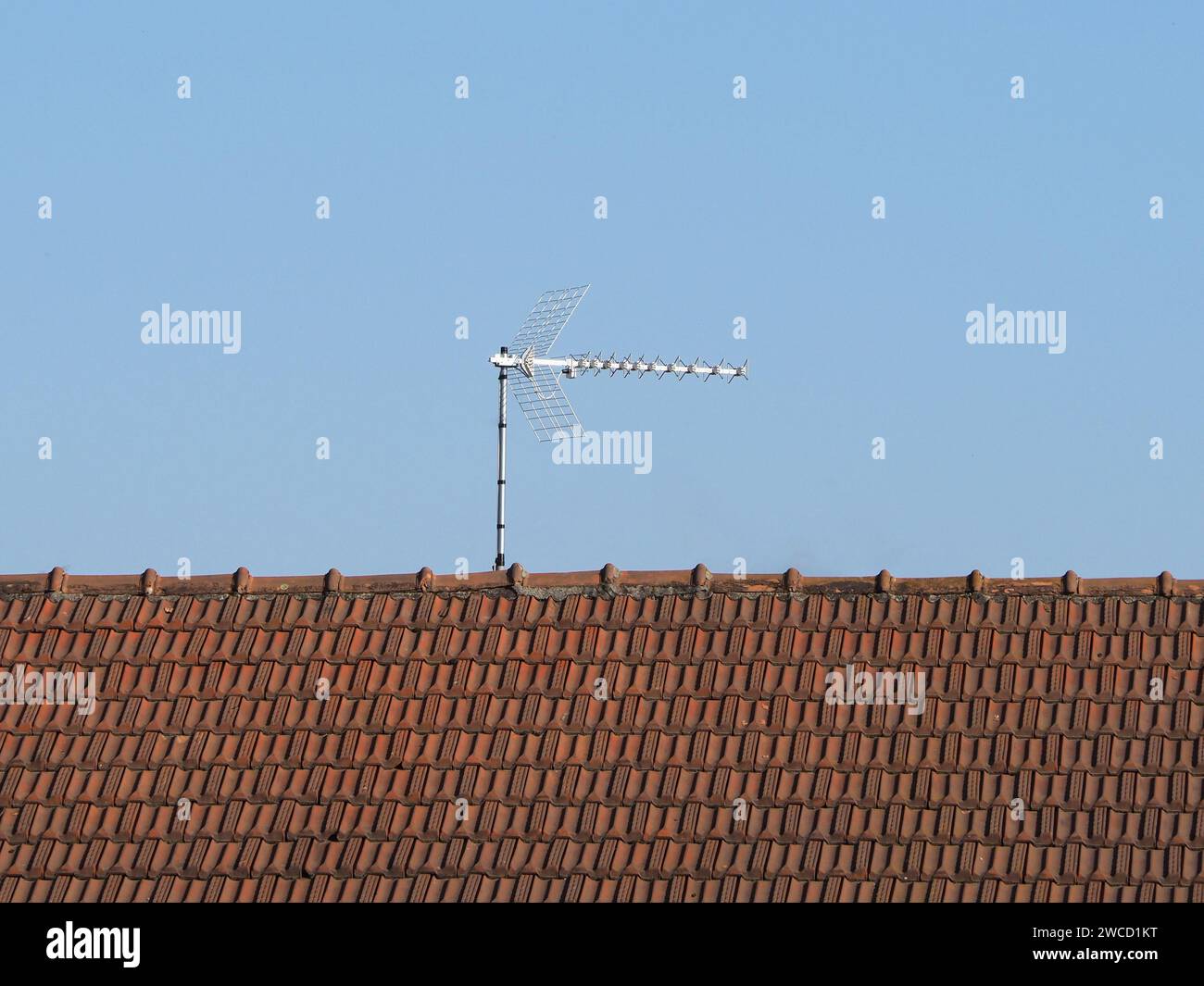 Antenne alias antenne pour la réception TV terrestre Banque D'Images