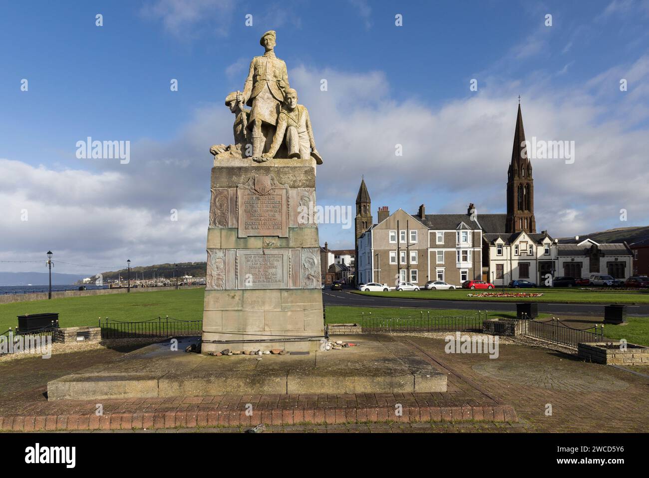 Mémorial de guerre, Largs, Écosse, Royaume-Uni Banque D'Images