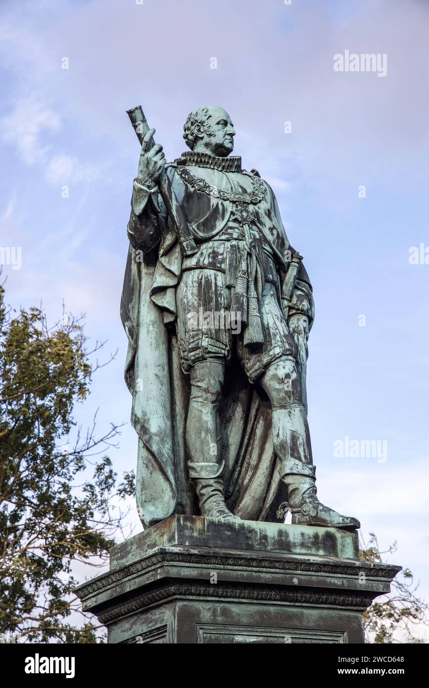Statue de Frederick Duc d'York, British Army, Édimbourg, Écosse Banque D'Images