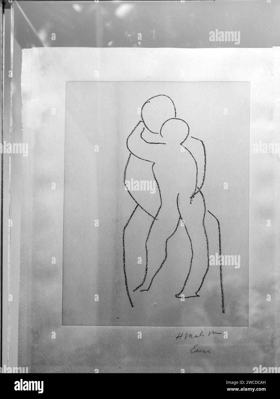 Mère et enfant (Marie et Jésus-Christ) ; oeuvre d'Henri Matisse dans la collection d'art contemporain, musée du Vatican, Rome, Italie. Banque D'Images