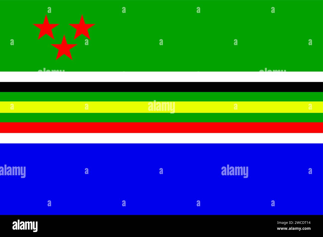 Drapeau de l'ancien Haut-commissariat d'Afrique de l'est Illustration de Vecteur