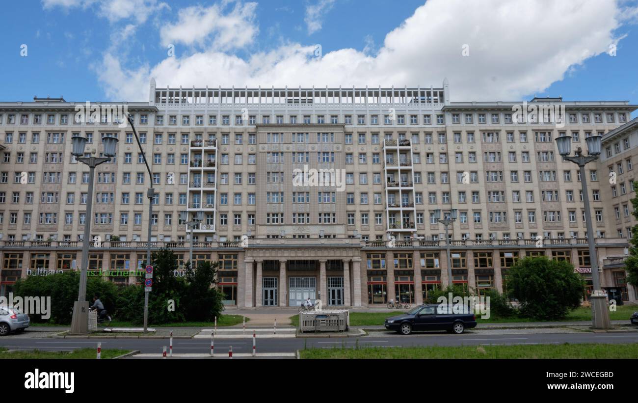 Bâtiment Karl-Marx-Allee 77-81, Berlin, Allemagne Banque D'Images