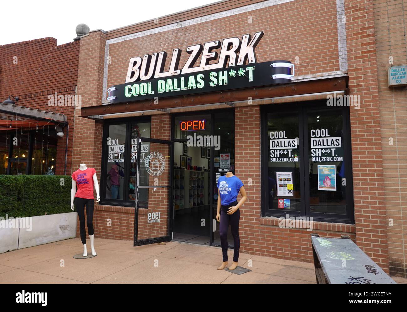 Boutique de cadeaux Bullzerk sur Lower Greenville Avenue à Dallas Texas - novembre 2023 Banque D'Images