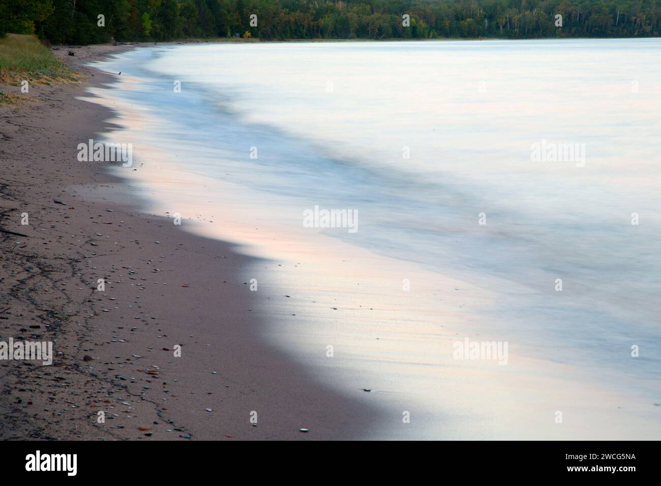Meyers Beach, Îles Apostle National Lakeshore, au Wisconsin Banque D'Images