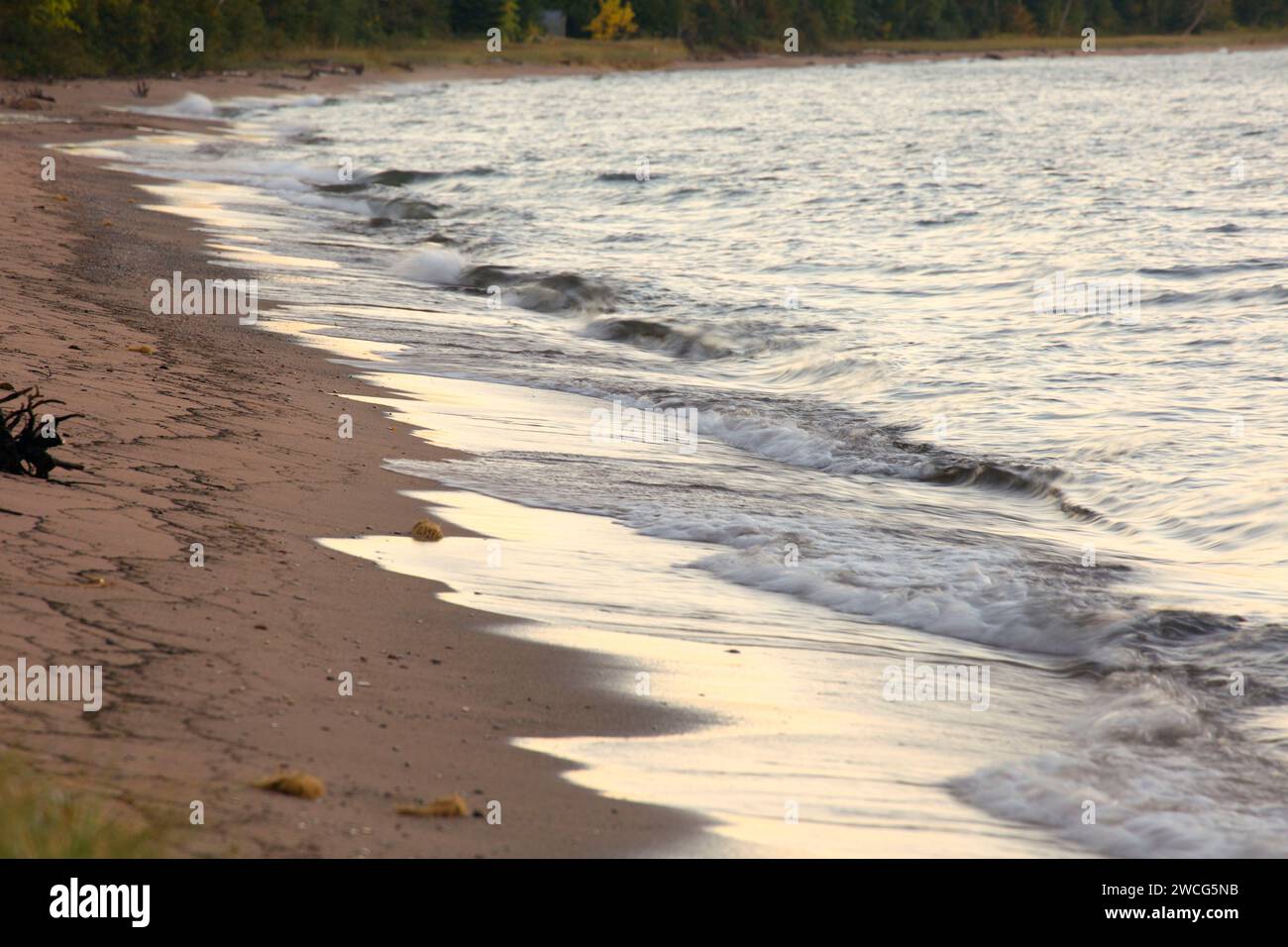 Meyers Beach, Îles Apostle National Lakeshore, au Wisconsin Banque D'Images