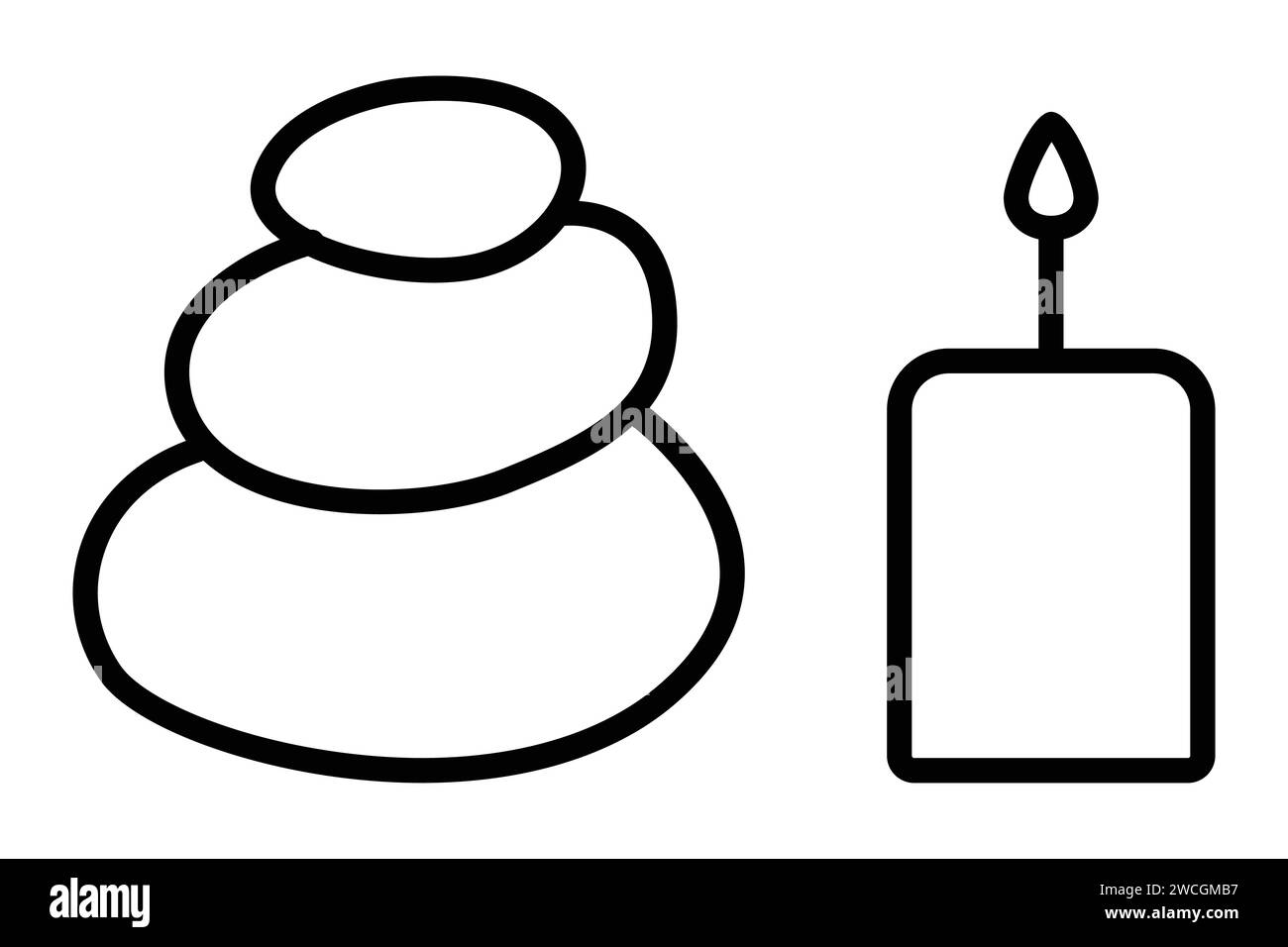 icône de pierre de spa. icône liée aux services de spa et de relaxation. style d'icône de ligne. illustration de l'élément Illustration de Vecteur icône de pierre de spa. icône liée aux services de spa et de relaxation. style d'icône de ligne. illustration de l'élément Illustration de Vecteur