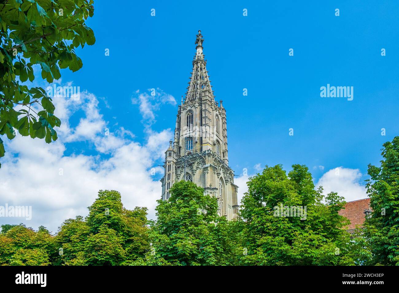 Cloche de la tour de la cathédrale dans la vieille ville de Berne, Suisse Banque D'Images