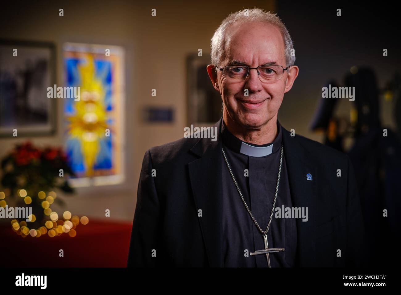 Le très révérend et le très honorable Lord Archevêque de Canterbury GCVO, Justin Portal Welby. Banque D'Images