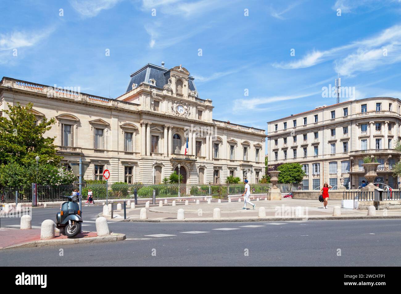 Montpellier, France - juin 09 2018 : Préfecture de l'Hérault devant la place des Martyrs de la résistance Banque D'Images