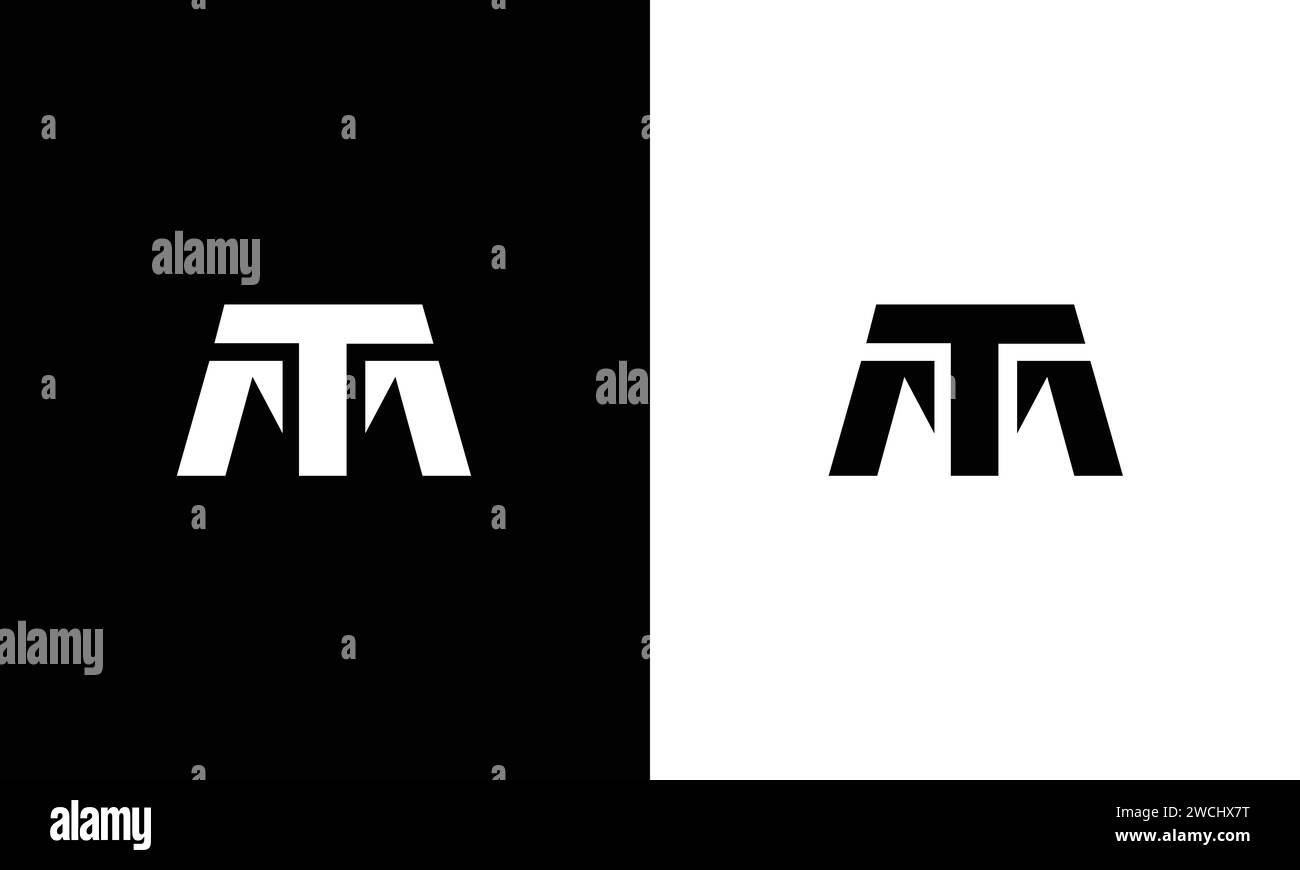 Lettre TM, MT, inspiration de conception de vecteur de logo Illustration de Vecteur