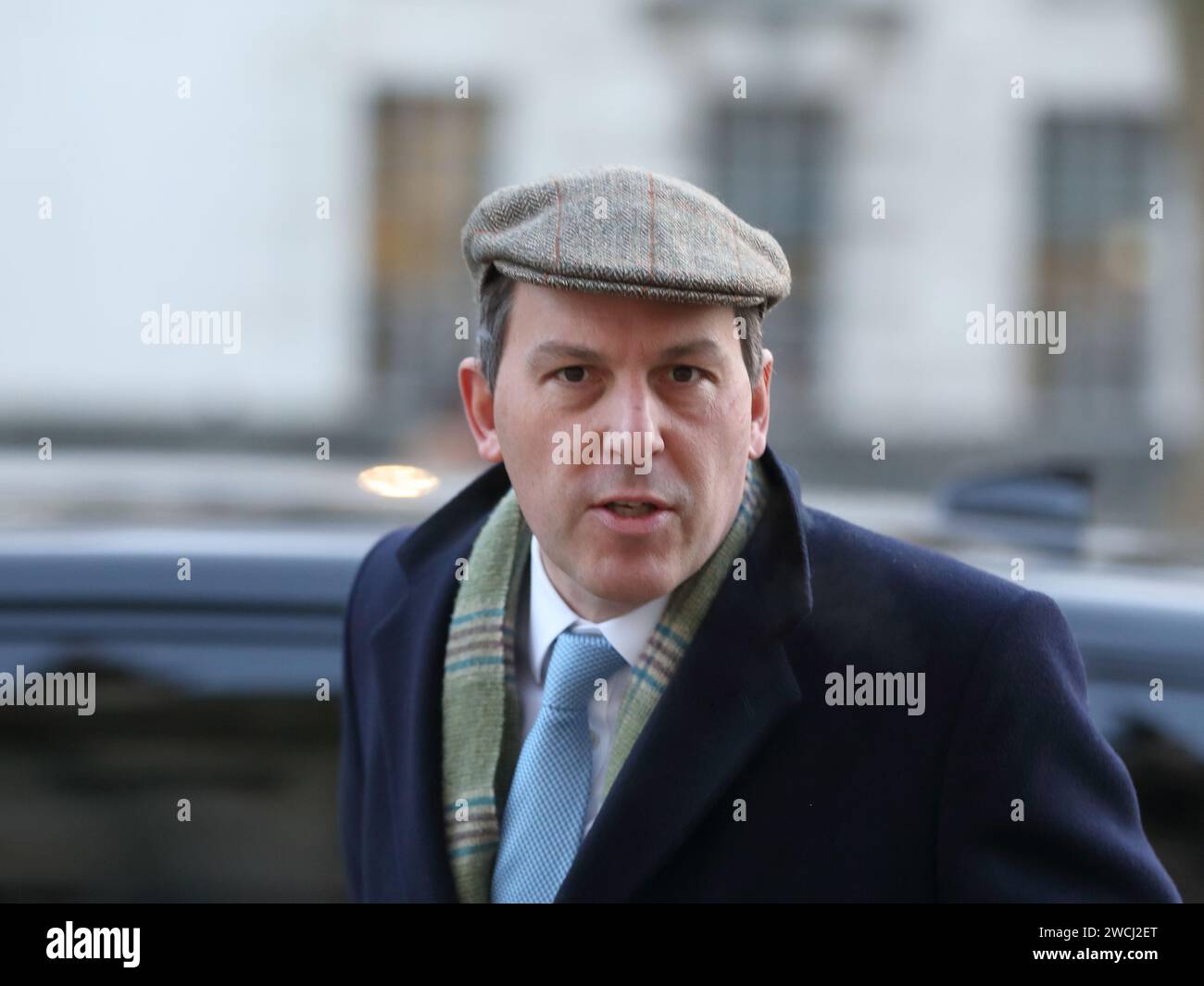 Londres, Royaume-Uni. 16 janvier 2024. John Glen, Paymaster General arrive pour la réunion du Cabinet. Crédit : Uwe Deffner/Alamy Live News Banque D'Images