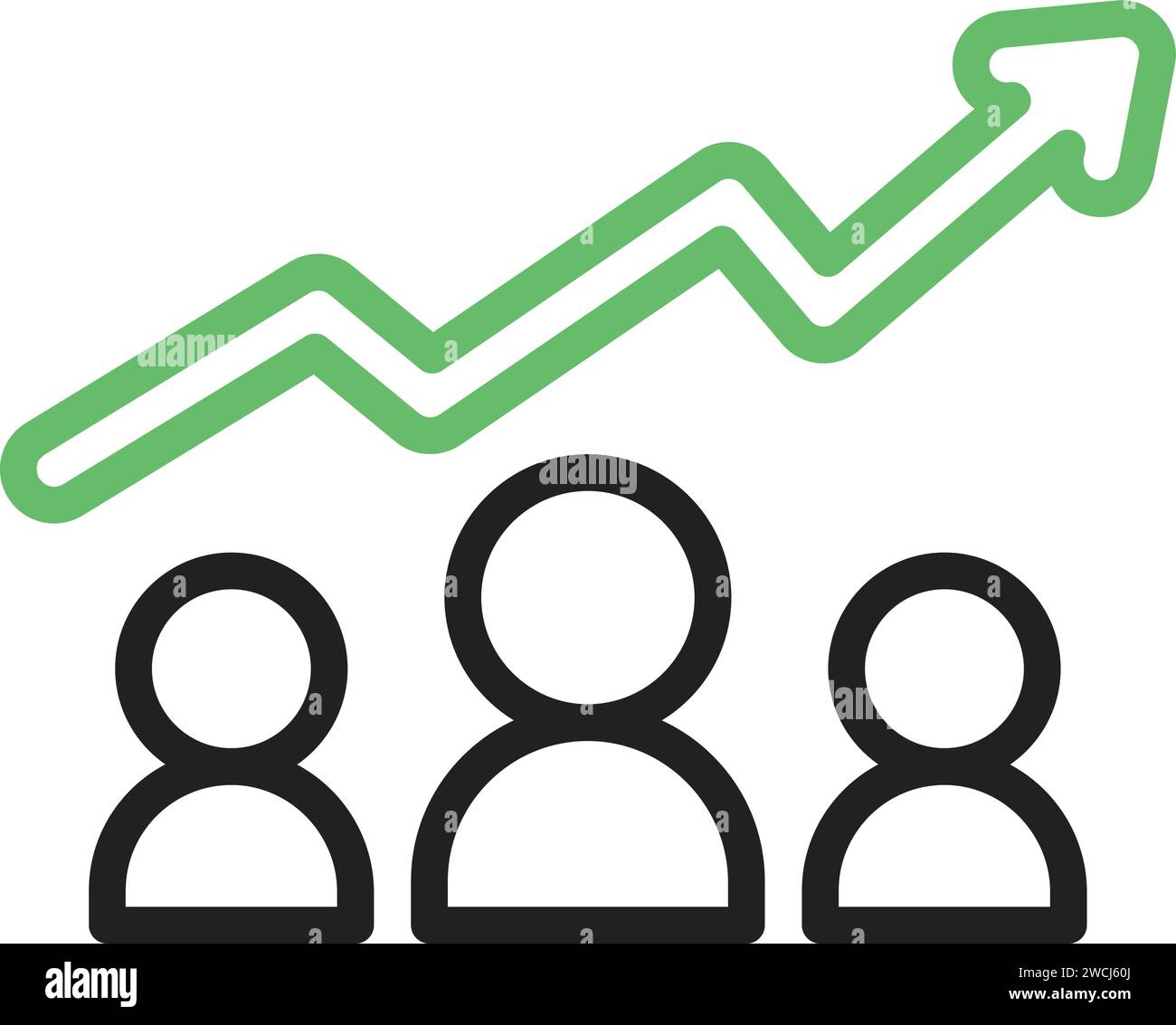 Image vectorielle d'icône de croissance d'entreprise. Illustration de Vecteur